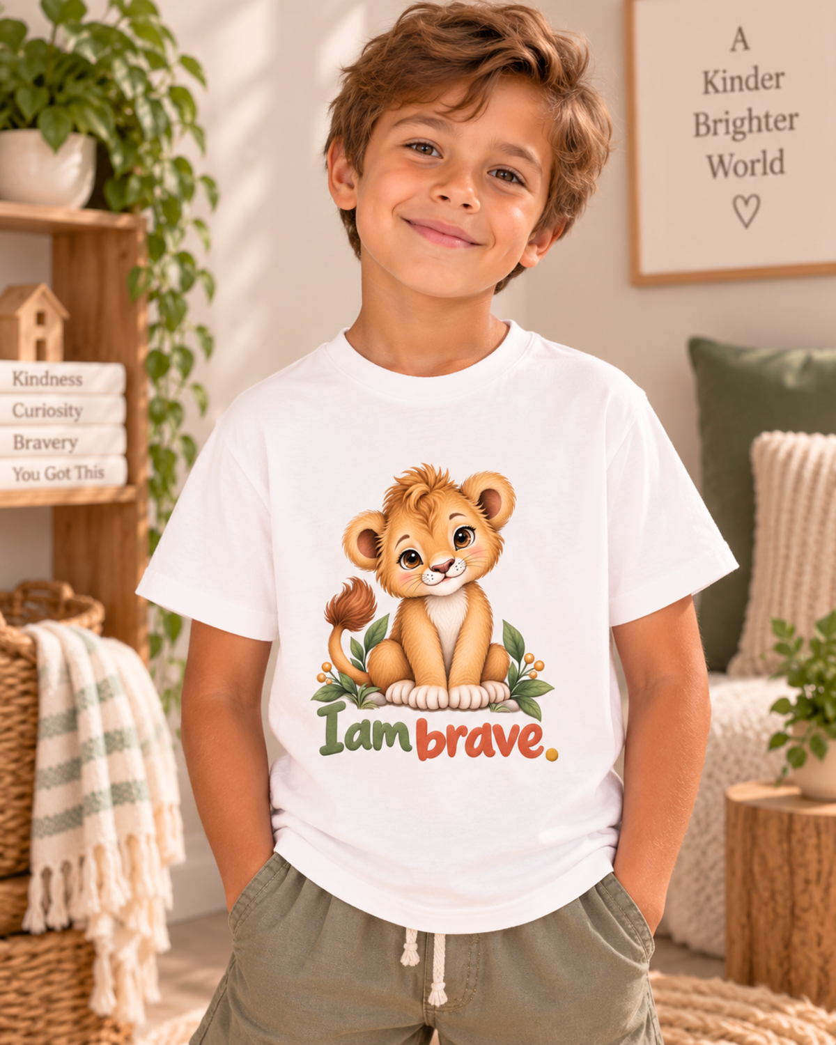 I Am Brave Unisex Kids Tee