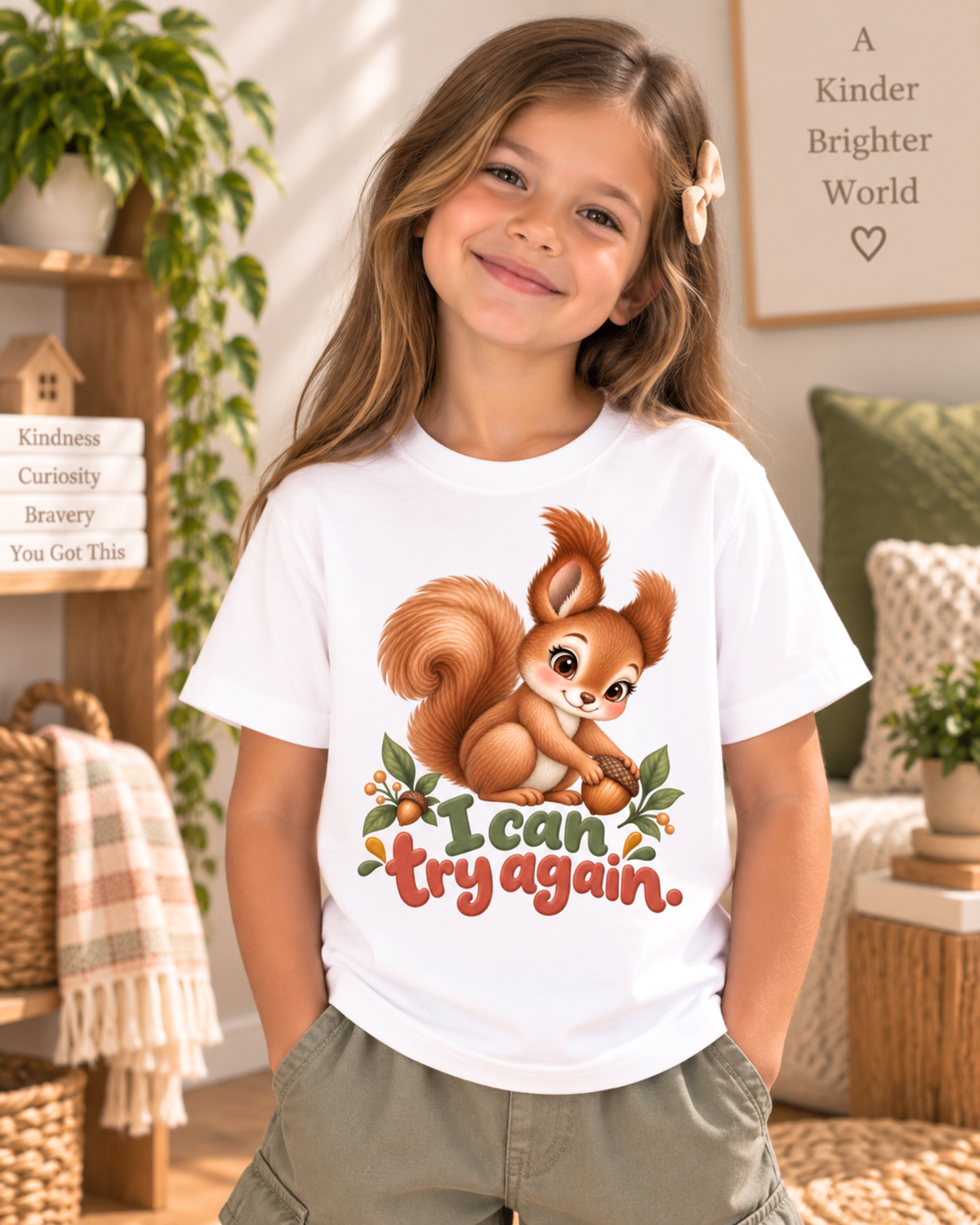 I Can Try Again Unisex Kids Tee