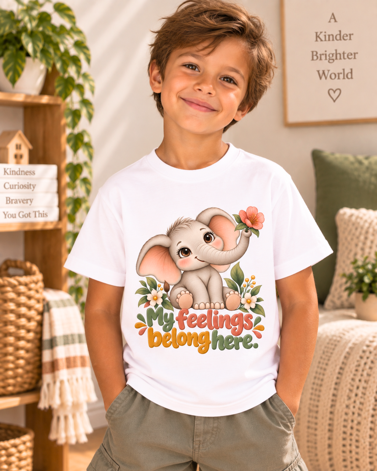 My Feelings Belong Here Unisex Kids Tee