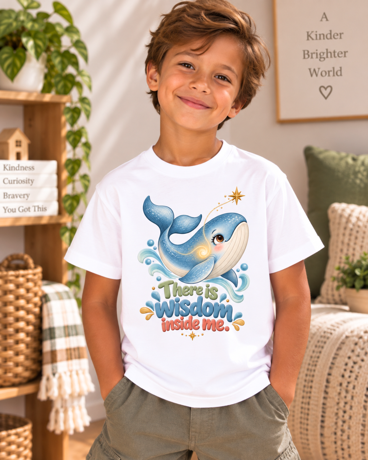 There Is Wisdom Inside Me Unisex Kids Tee